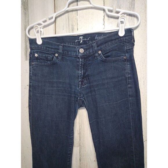 7 For All Mankind Jeans Women’s Size 27 Bootcut Denim Stretch Mid Rise 30x32 - Picture 2 of 9